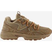 Victoria Lace Up Trainers Beige