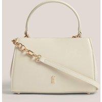 HOBBS Leather Chain Strap Grab Bag Beige
