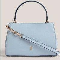 HOBBS Leather Chain Strap Grab Bag Blue