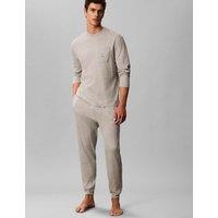Calvin Klein Cotton Rich Monogram Loungewear Set Grey