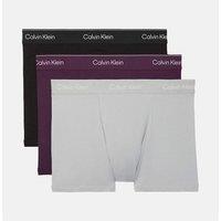 Calvin Klein 3 Pack Icon Cotton Stretch Relaxed Trunks Purple Mix