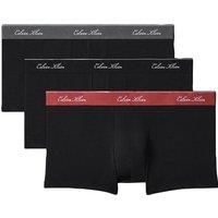 Calvin Klein 3 pack Icon Cotton Stretch Low Rise Trunks Black Mix