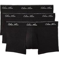 Calvin Klein 3 Pack Icon Cotton Stretch Low Rise Trunks Black