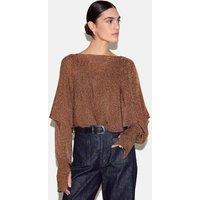 Jigsaw Metallic Poncho Bronze