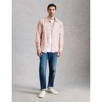 White Stuff Regular Fit Pure Linen Shirt Pink