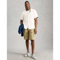 White Stuff Pure Linen Short Sleeve Shirt White