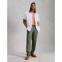 White Stuff Pure Cotton Checked Short Sleeve Shirt White