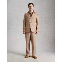 White Stuff Tailored Fit Pure Linen Blazer Natural