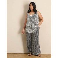 Live Unlimited London Striped Vest White/Black