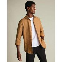 Charles Tyrwhitt Slim Fit Pure Linen Shirt Gold