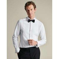 Charles Tyrwhitt Wing Collar Marcella Bib Front Evening Shirt White