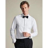 Charles Tyrwhitt Wing Collar Marcella Bib Front Evening Shirt White