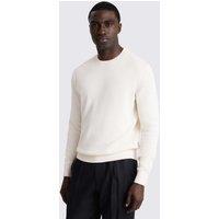 MOSS Pure Cotton Crew Neck Jumper Light Cream
