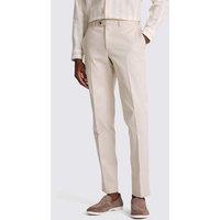 MOSS Slim Fit Cotton Rich Stretch Trousers Camel