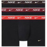 Nike 3 Pack Cotton Stretch Trunks Black
