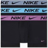 Nike 3 Pack Essential Cotton Stretch Trunks Black Mix