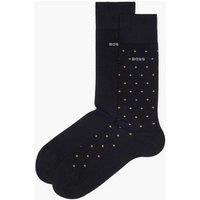 Boss 2 Pack Spot Socks Black
