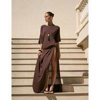 4th & Reckless Knitted Crew Neck Beach T-Shirt Brown