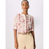 Whistles Parakeet Textured Shirt Pink Mix