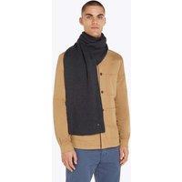 Tommy Hilfiger Cotton Rich Scarf with Cashmere Dark Grey