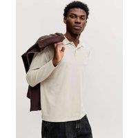 JACK & JONES Cotton Rich Polo Shirt Beige