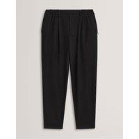 Ted Baker Tapered Fit Flannel Trousers Black