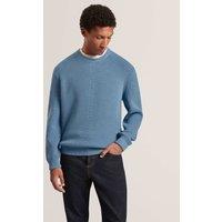Ted Baker Ribbed Crew Neck Jumper Blue