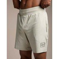 Hugo Cotton Rich Jersey Stretch Lounge Shorts Beige