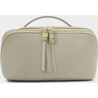 Katie Loxton Faux Suede Medium Flat Lay Toiletry Bag Green