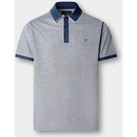 Hackett Pure Cotton Pique Polo Shirt Blue