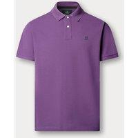 Hackett Pure Cotton Polo Shirt Purple