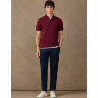 Hackett Pure Cotton Polo Shirt Burgundy
