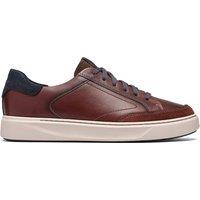 Clarks Leather Lace Up Trainers Tan