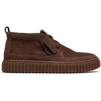 Clarks Nubuck Leather Casual Boots Brown