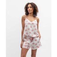 Cyberjammies Linen Blend Sun Print Shortie Set Pink Mix