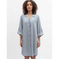 Cyberjammies Pure Modal Striped Nightshirt Blue