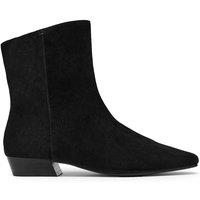 Clarks Suede Block Heel Ankle Boots Black