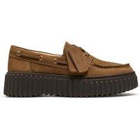 Clarks Leather Boat Shoes Brown