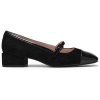 Clarks Leather Square Toe Mary Jane Shoes Black