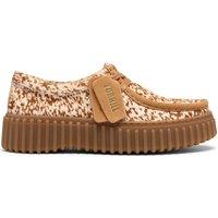 Clarks Torhill Bee Animal Print Hair On Loafers Brown Mix