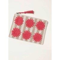 FatFace Embroidered Purse Beige Mix