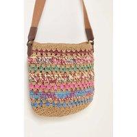 FatFace Raffia Cross Body Bag Multi