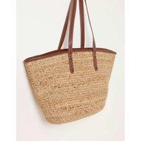 FatFace Raffia Tote Bag Natural