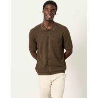 FatFace Regular Fit Pure Cotton Portloe Shirt Khaki