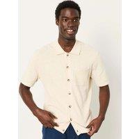 FatFace Regular Fit Pure Cotton Portloe Shirt Natural
