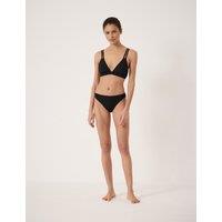 HUSH Crinkle Bikini Bottoms Black