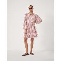 HUSH Floral Mini Smock Dress Red Mix