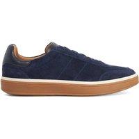 Dune London Suede Lace Up Trainers Navy