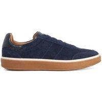 Dune London Suede Lace Up Trainers Navy