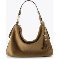 Carvela Suede Shoulder Bag Camel